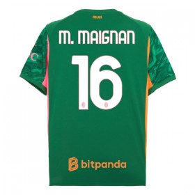 Camisola AC Milan M. Maignan 16 Guarda Redes 2025-26 Verde Manga Curta
